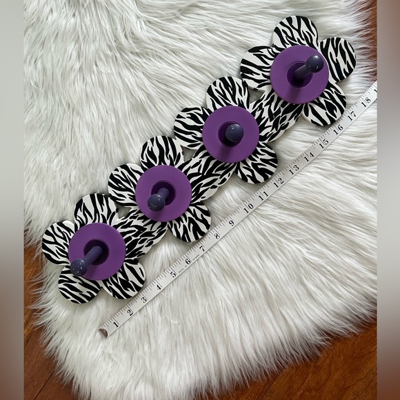 Vintage Bombay Kids Purple Pegged Zebra Clothes/Jewelry Rack - Picture 10 of 12